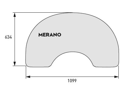 Original Skantherm Merano Vorlegeplatte | Glasstärke 6 mm | Kanten poliert