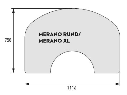 Original Skantherm Merano XL Vorlegeplatte | Glasstärke 6 mm | Kanten poliert