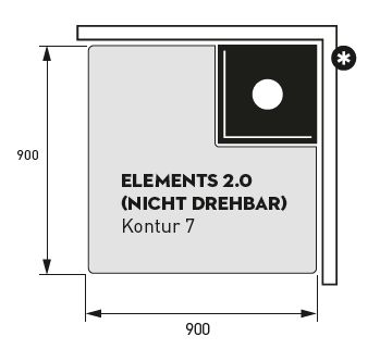 Original Skantherm Elements 2.0 Vorlegeplatte, Kontur 3 | Glasstärke 6 mm | Kanten poliert
